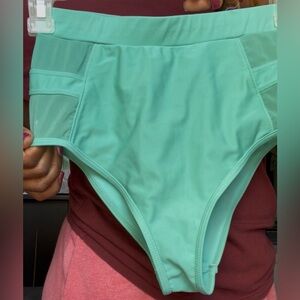 Forever 21 Mint High Waist Swim Bottom
